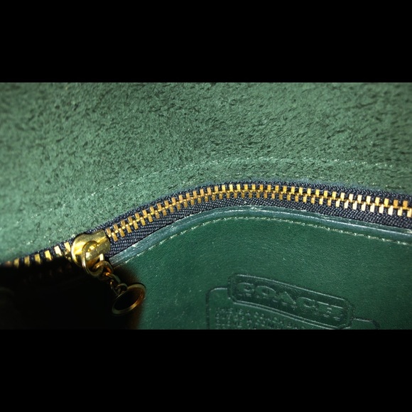 Green Vintage Coach bag - Picture 3 of 4